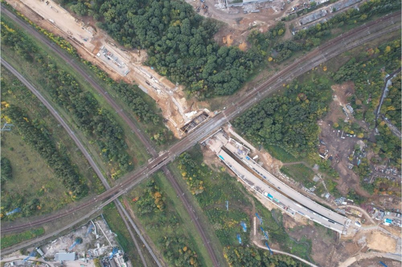 Мэр Москвы осмотрел строящийся участок МСД от Павелецкого направления МЖД до МКАД