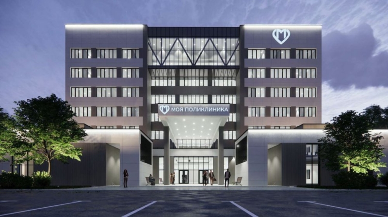 Новое здание взрослой поликлиники на 750 посещений с травматологическим пунктом в Строгино готово на 70 процентов